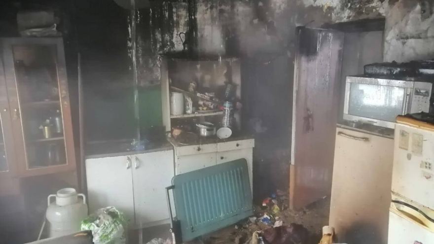 В Красном Куте пожар уничтожил жилой дом