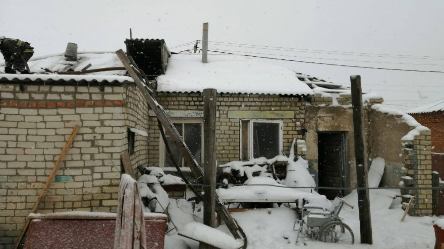 В Красном Куте пожар уничтожил жилой дом