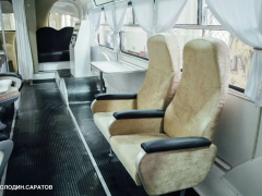 Парк покорителей космоса. В Саратовскую область доставили легендарный автобус: его история связана с космодромом Байконур
