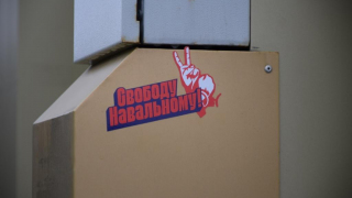 Мэрия: участники незаконного митинга в поддержку Навального украли урну, вытоптали газон и разрисовали областную Доску почета