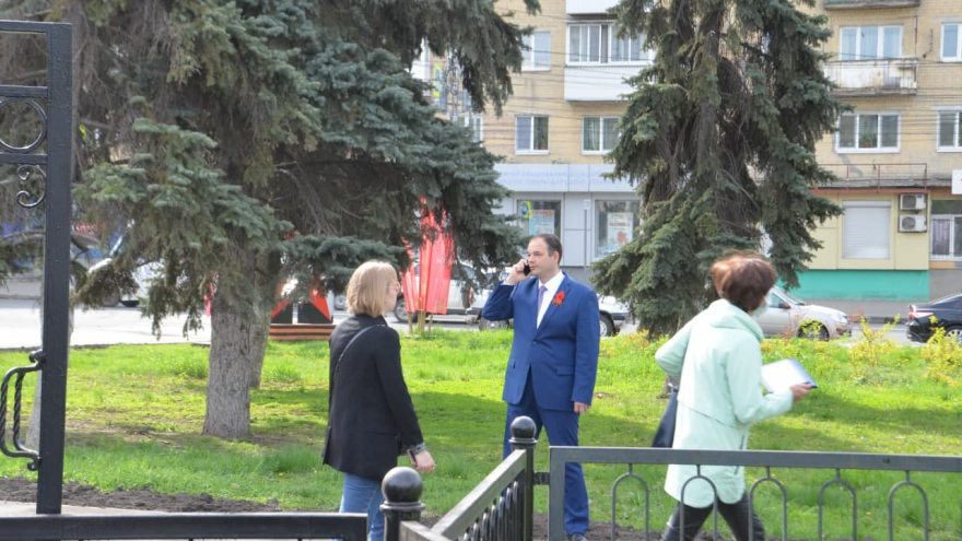 В Заводском районе заложили камень на месте будущей стелы Город трудовой доблести
