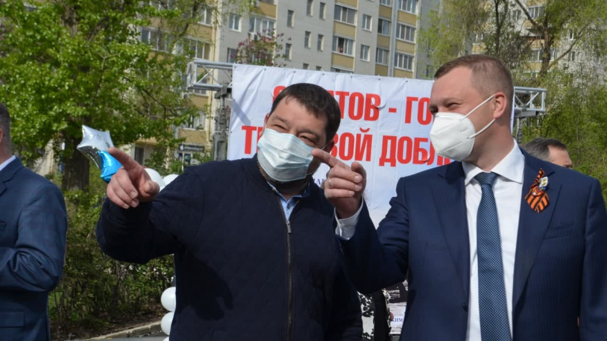 В Заводском районе заложили камень на месте будущей стелы Город трудовой доблести