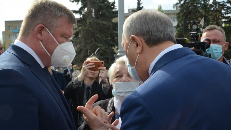 В Заводском районе заложили камень на месте будущей стелы Город трудовой доблести