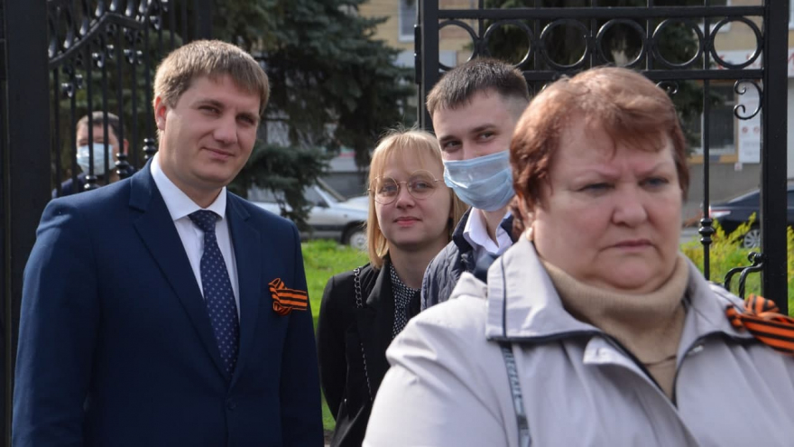 В Заводском районе заложили камень на месте будущей стелы Город трудовой доблести