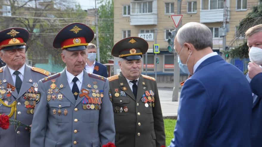 В Заводском районе заложили камень на месте будущей стелы Город трудовой доблести
