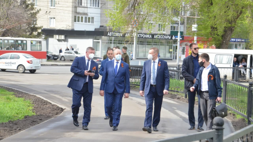 В Заводском районе заложили камень на месте будущей стелы Город трудовой доблести