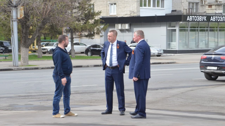 В Заводском районе заложили камень на месте будущей стелы Город трудовой доблести