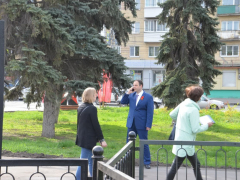 В Заводском районе заложили камень на месте будущей стелы Город трудовой доблести