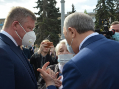 В Заводском районе заложили камень на месте будущей стелы Город трудовой доблести