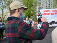 В Заводском районе заложили камень на месте будущей стелы Город трудовой доблести
