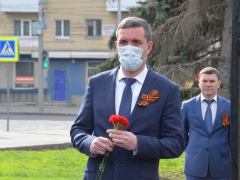 В Заводском районе заложили камень на месте будущей стелы Город трудовой доблести