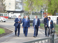 В Заводском районе заложили камень на месте будущей стелы Город трудовой доблести