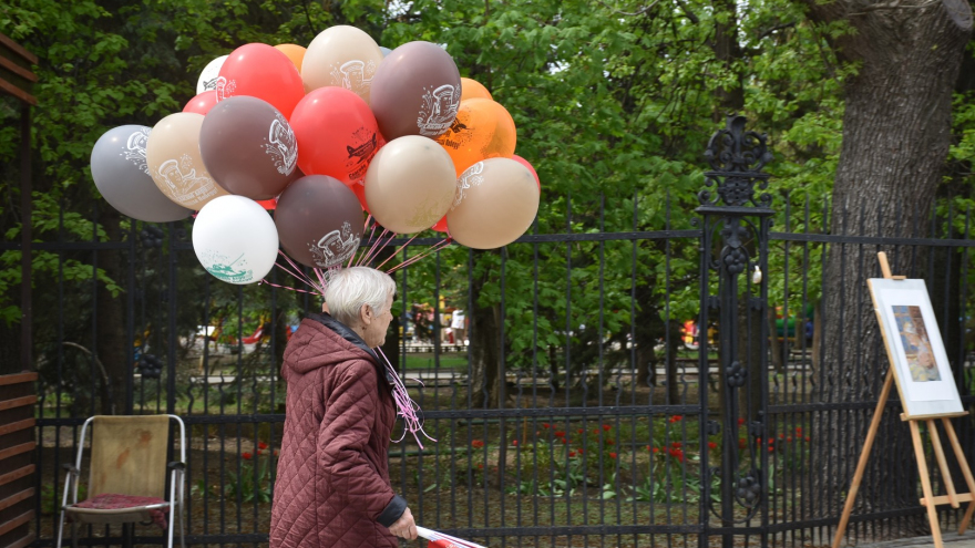 На Волжской прошла патриотическая акция в честь Дня Победы (фоторепортаж)