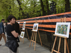 На Волжской прошла патриотическая акция в честь Дня Победы (фоторепортаж)