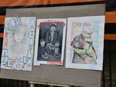 На Волжской прошла патриотическая акция в честь Дня Победы (фоторепортаж)