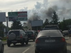 Крупный пожар в Саратове: горел завод резки металла