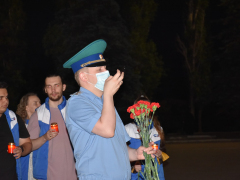 80 лет со дня начала Великой Отечественной войны: в Парке Победы выложили картину из пяти тысяч горящих свечей