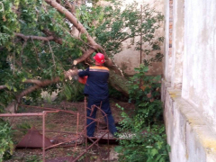 В Саратовской области ураган разрушил крышу дома. Видео