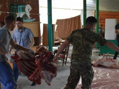 В саратовской мечети бесплатно раздавали мясо баранов и коров: мусульмане рассказали, почему им это важно