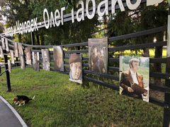 В Саратове уже два месяца не могут привести в порядок оскверненный мемориал Олегу Табакову