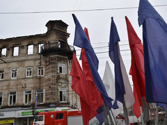 Источник: пожар в гостинице Россия начался со второго этажа, рассматривается версия о поджоге
