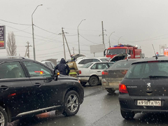 Массовая авария в Юбилейном вызвала большой затор