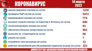 В Саратовской области еще семь человек умерли от коронавируса