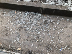 В Солнечном разбили остановку