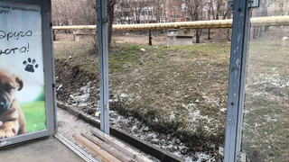 В Солнечном разбили остановку