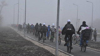 Поехали!. Под Энгельсом более 700 велосипедистов преодолели 14 километров в тумане