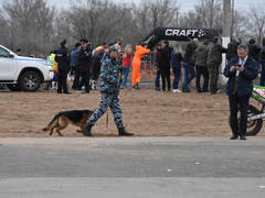 В Парке покорителей космоса проходит финал международного турнира среди мотоциклистов-экстремалов (фоторепортаж)