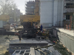 Реконструкция театра оперы и балета: на стройплощадке рухнул автокран