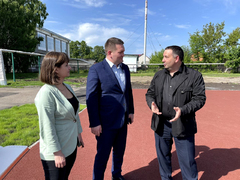 В Ртищеве готовят к открытию городской стадион