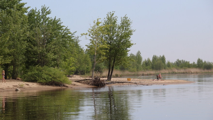 Саратовцы открыли купальный сезон на Городских песках и нелегальном пляже под мостом