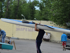 Саратовские спортсмены плавали на драконах по Сазанке