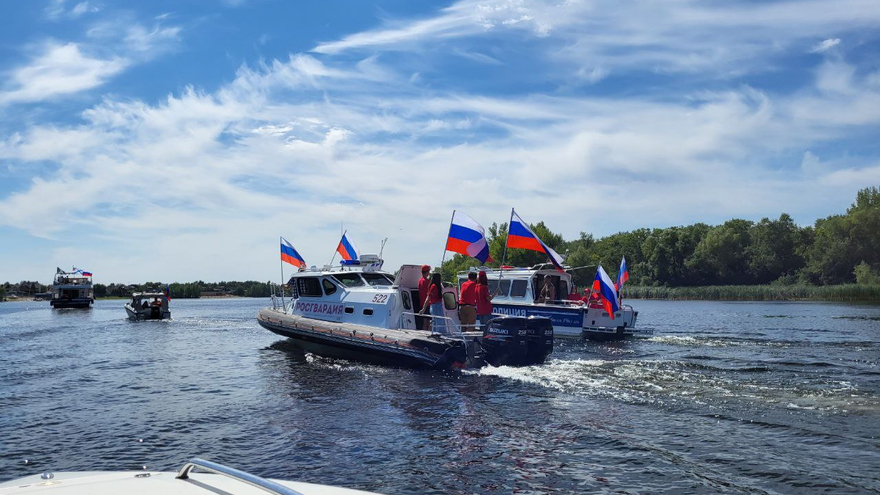 В Саратовской области прошел парад катеров