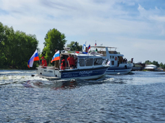 В Саратовской области прошел парад катеров