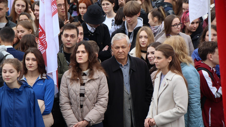 В центре Саратова прошел патриотический митинг