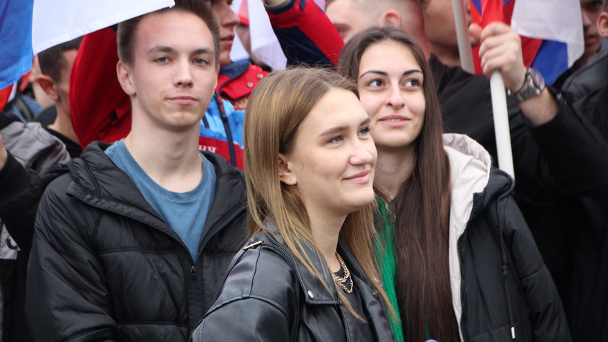 В центре Саратова прошел патриотический митинг