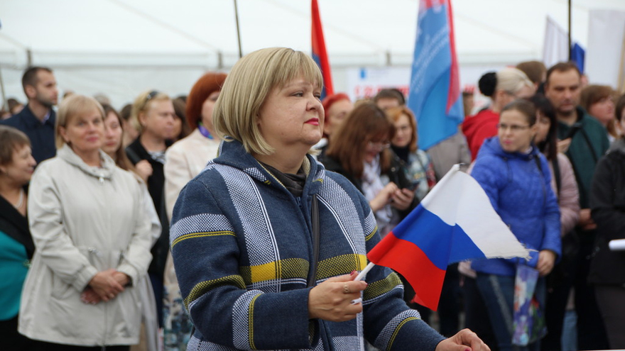 В центре Саратова прошел патриотический митинг