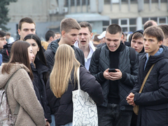 В центре Саратова прошел патриотический митинг