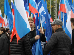 В центре Саратова прошел патриотический митинг