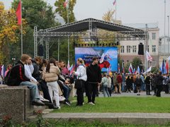 В центре Саратова прошел патриотический митинг