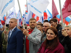 В центре Саратова прошел патриотический митинг
