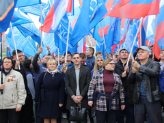 В центре Саратова прошел патриотический митинг