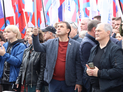 В центре Саратова прошел патриотический митинг