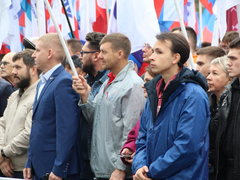В центре Саратова прошел патриотический митинг