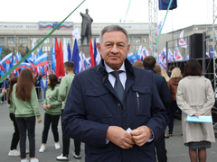В центре Саратова прошел патриотический митинг
