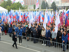 В центре Саратова прошел патриотический митинг