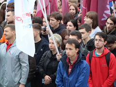 В центре Саратова прошел патриотический митинг